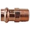 Copper Press By Tmg 1/2 in. x 1/2 in. Copper Press x MPT Male Adapter XPRMA12 - alternate 1
